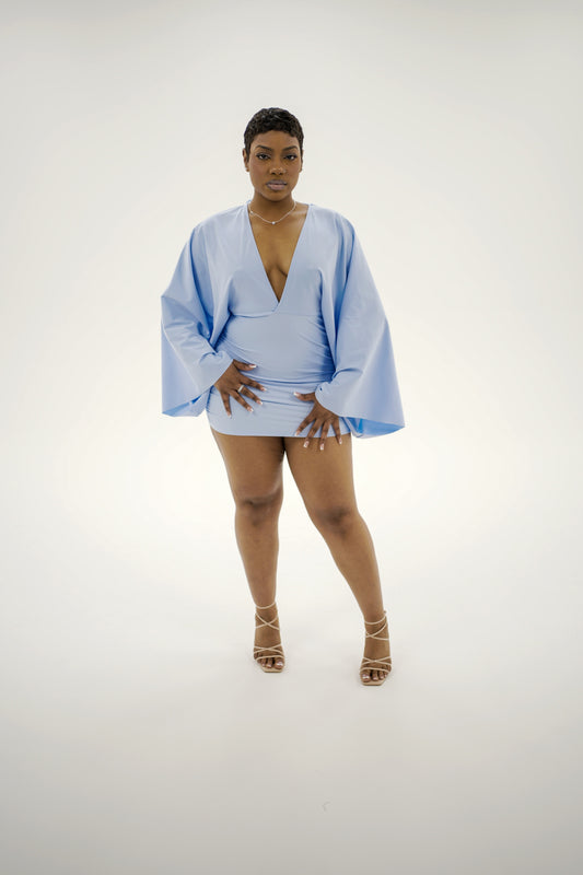 Alexa Mini Dress - Blue Raspberry