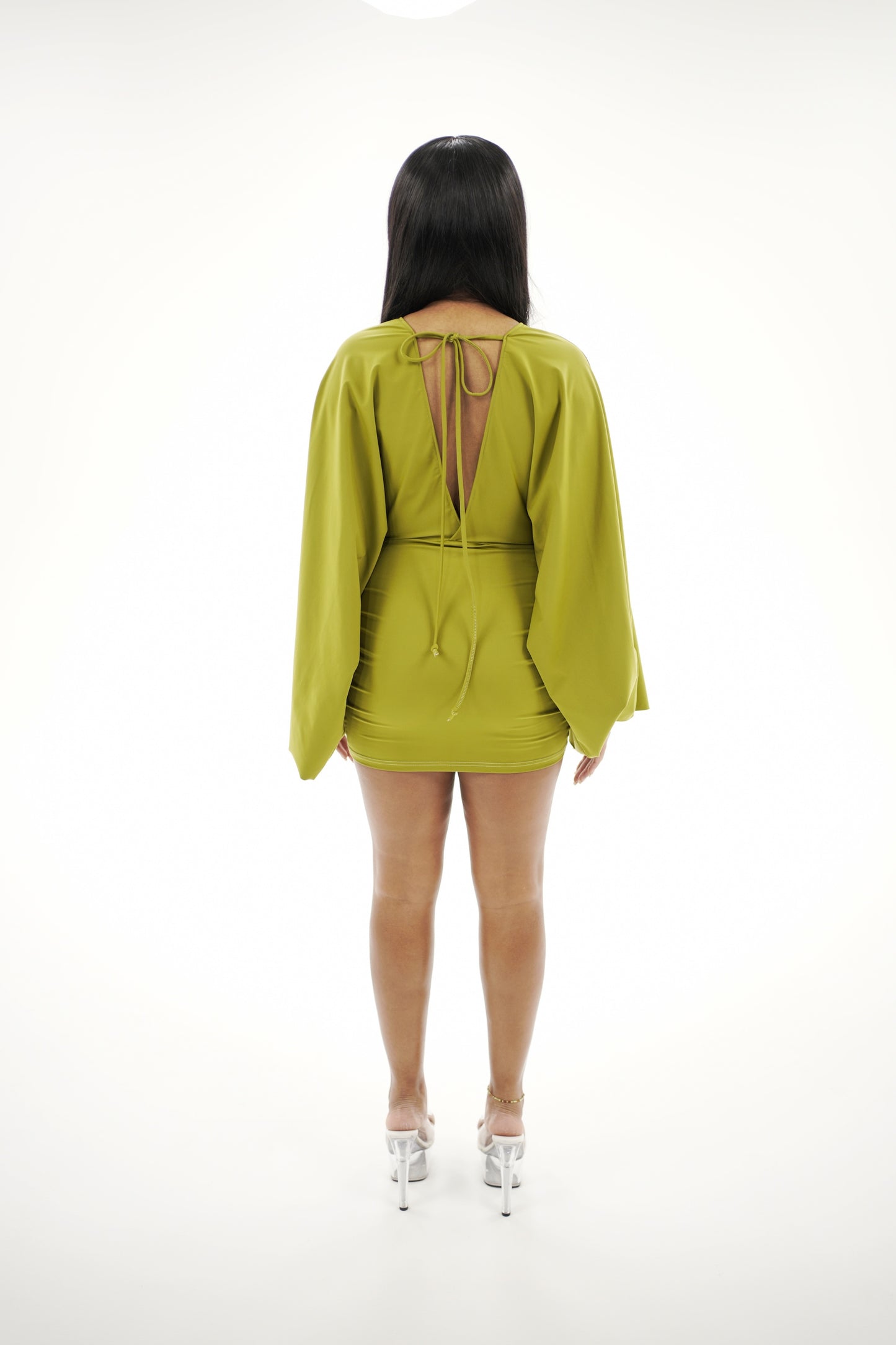 Alexa Mini Dress - Green Apple
